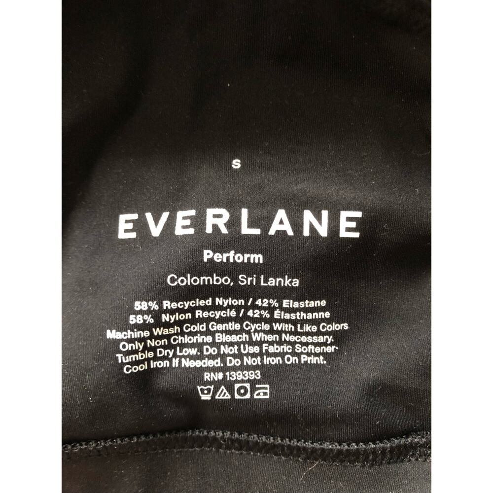 Everlane The Cotton Tank Bra Black Small Size - Picture 4 of 9